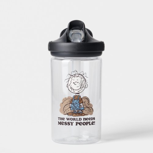 Peanuts  Pigpen The World Needs Messy People Water Bottle