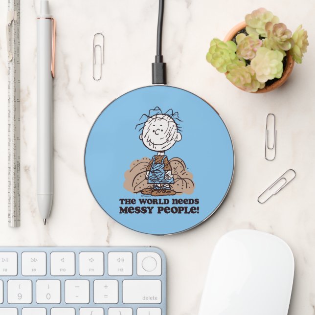 Peanuts | Pigpen The World Needs Messy People! Wireless Charger (Desk)