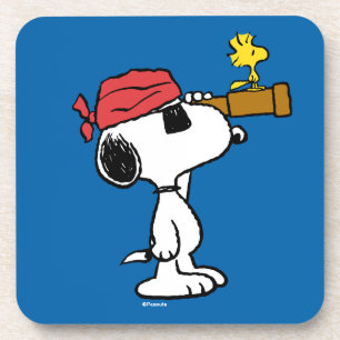 Peanuts   Pirate Snoopy and Woodstock Beverage Coaster