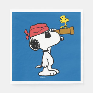 Peanuts   Pirate Snoopy and Woodstock Napkins