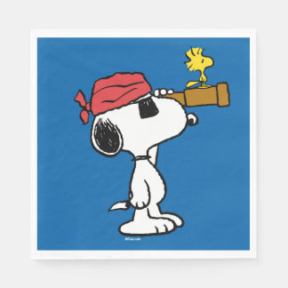 Peanuts | Pirate Snoopy and Woodstock Napkins