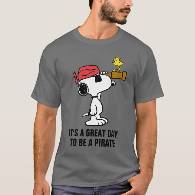 Peanuts | Pirate Snoopy and Woodstock T-Shirt (Front)