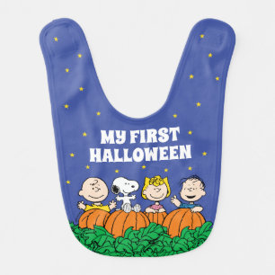 Peanuts   Pumpkin Patch - My First Halloween Baby Bib