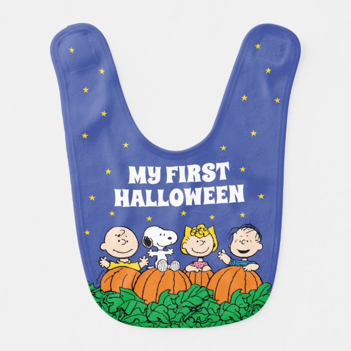 Peanuts | Pumpkin Patch - My First Halloween Baby Bib