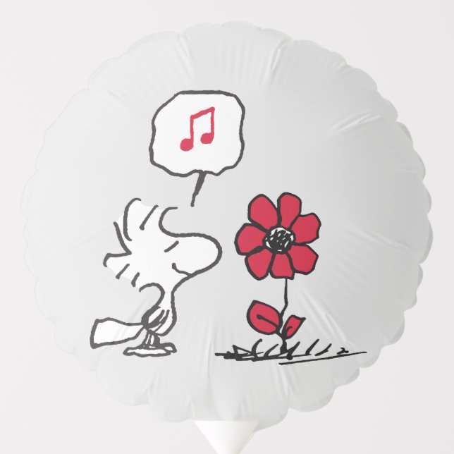 PEANUTS | Red & Black Pattern Balloon (Front)