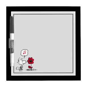 PEANUTS   Red & Black Pattern Dry Erase Board