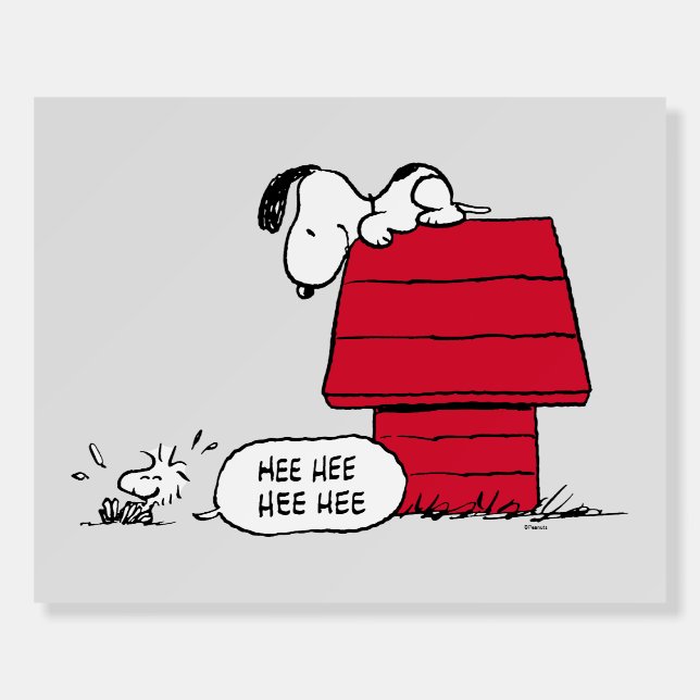 PEANUTS | Red & Black Pattern Foam Board (Front)