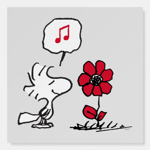 PEANUTS   Red & Black Pattern Foam Board