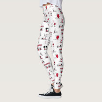 PEANUTS | Red & Black Pattern Leggings PEANUTS | Red & Black Pattern Leggings