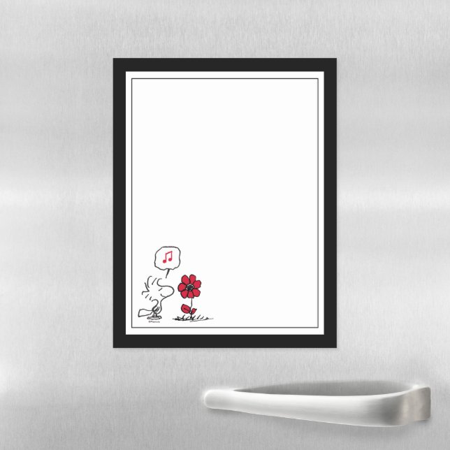 PEANUTS | Red & Black Pattern Magnetic Dry Erase Sheet (In Situ)
