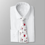 PEANUTS | Red &amp; Black Pattern Neck Tie