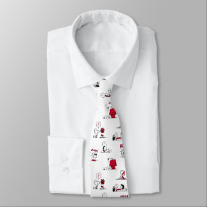 PEANUTS | Red & Black Pattern Neck Tie