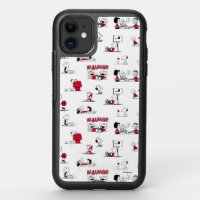 PEANUTS | Red & Black Pattern OtterBox Symmetry iPhone 11 Case