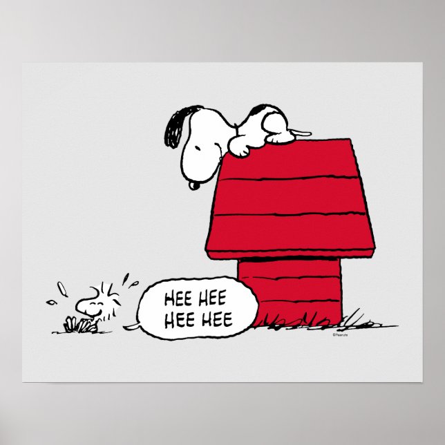 PEANUTS | Red & Black Pattern Poster (Front)