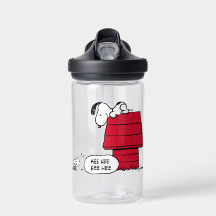 PEANUTS Red & Black Pattern Water Bottle