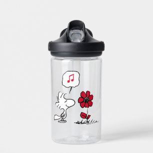 PEANUTS Red & Black Pattern Water Bottle