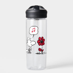 PEANUTS Red & Black Pattern Water Bottle