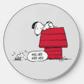 PEANUTS | Red & Black Pattern Wireless Charger (Front)