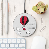 PEANUTS | Red & Black Pattern Wireless Charger