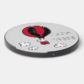 PEANUTS | Red & Black Pattern Wireless Charger (Front 2)