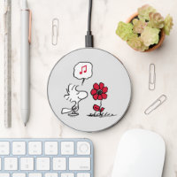 PEANUTS | Red & Black Pattern Wireless Charger