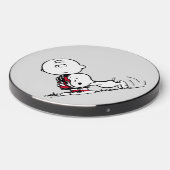 PEANUTS | Red & Black Pattern Wireless Charger (Front 2)