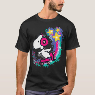 Peanuts Roller Skating Powered Rainbow T-Shirt
