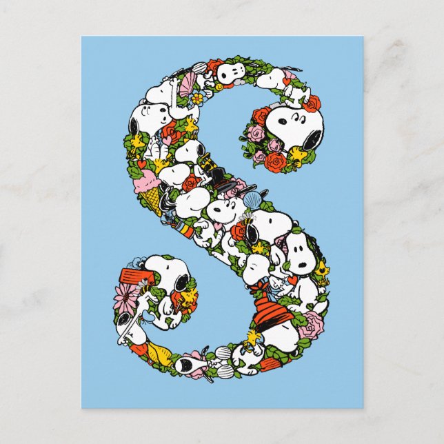 Peanuts | S is for Snoopy Postcard (Front)