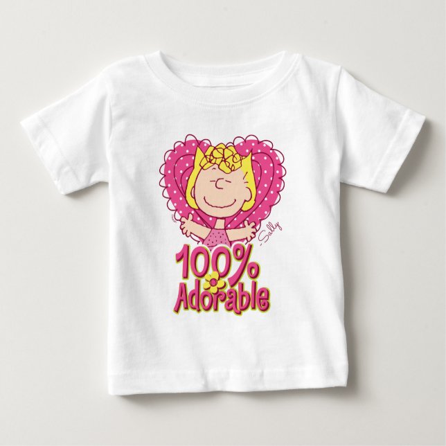 Peanuts | Sally 100% Adorable Baby T-Shirt (Front)