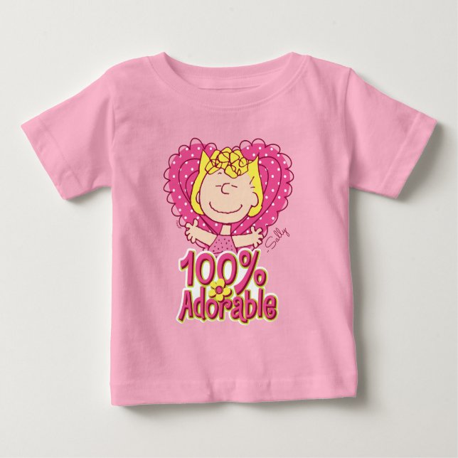 Peanuts | Sally 100% Adorable Baby T-Shirt (Front)