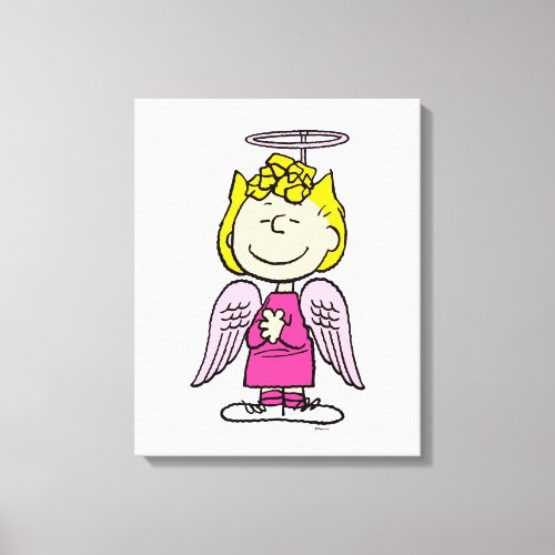 Peanuts  Sally Angel  Add Your Name Canvas Print