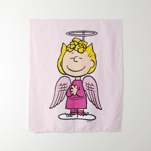 Peanuts  Sally Angel  Add Your Name Tapestry