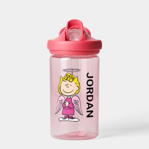 Peanuts  Sally Angel  Add Your Name Water Bottle