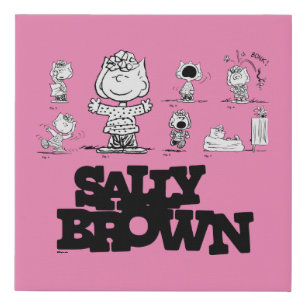 Peanuts   Sally Brown Faux Canvas Print