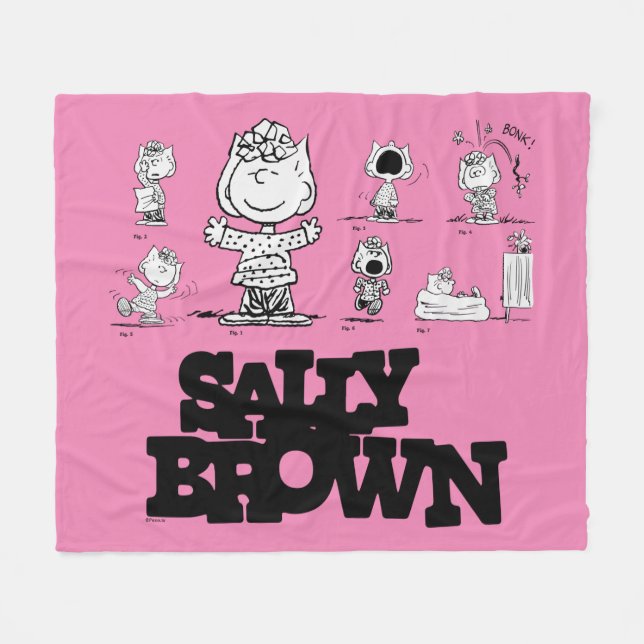 Peanuts | Sally Brown Fleece Blanket (Front (Horizontal))
