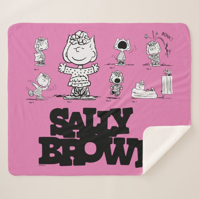 Peanuts | Sally Brown Sherpa Blanket (Front (Horizontal))