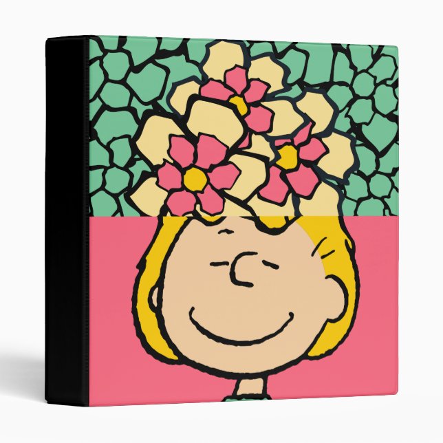 Peanuts | Sally Half & Half Flowers 3 Ring Binder (Front/Spine)