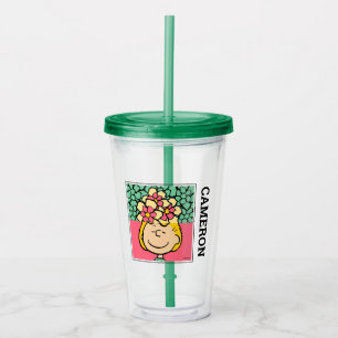 Peanuts Sally Half & Half Flowers Acrylic Tumbler