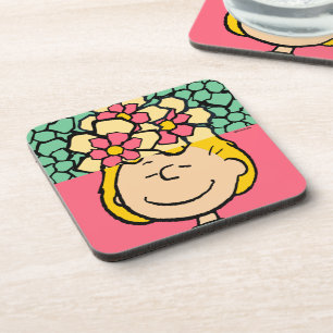 Peanuts   Sally Half & Half Flowers Beverage Coaster