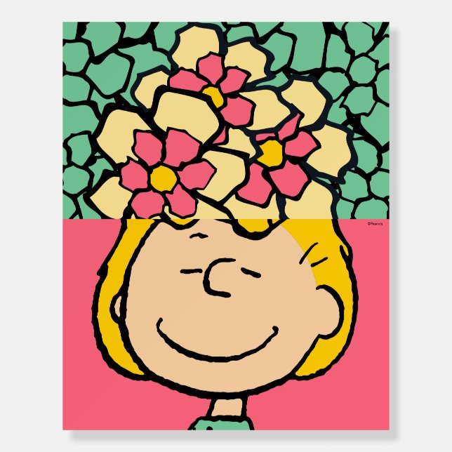 Peanuts | Sally Half & Half Flowers Foam Board (Front)