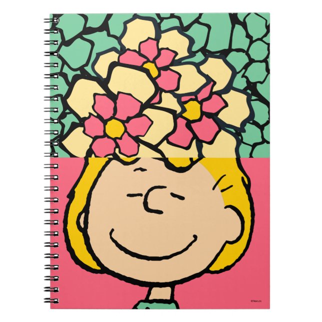 Peanuts | Sally Half & Half Flowers Notebook (Front)