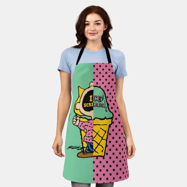 Peanuts | Sally Ice Cream Half & Half Apron (Worn)