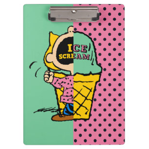 Peanuts   Sally Ice Cream Half & Half Clipboard