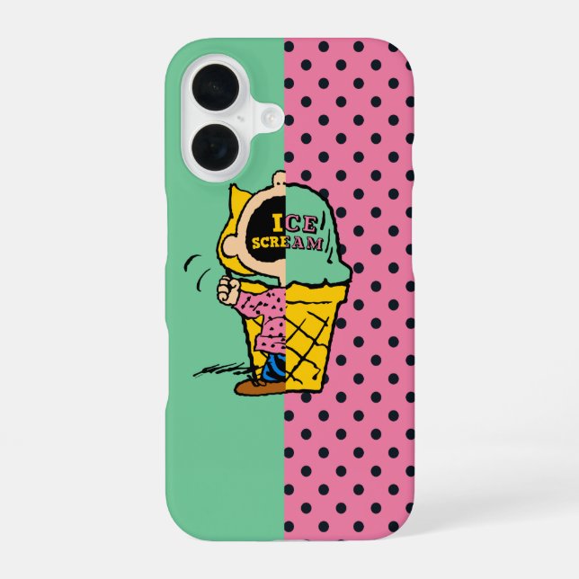 Peanuts | Sally Ice Cream Half & Half Iphone Case (Back)
