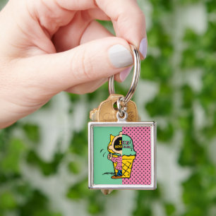 Peanuts   Sally Ice Cream Half & Half Keychain