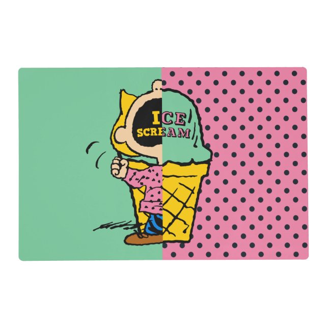Peanuts | Sally Ice Cream Half & Half Placemat (Front)