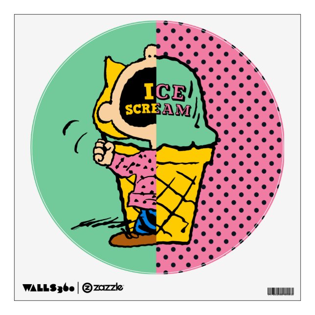 Peanuts | Sally Ice Cream Half & Half Wall Decal (Front)