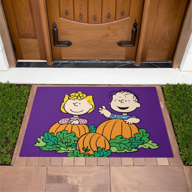Peanuts | Sally & Linus in the Pumpkin Field Doormat (Outdoor)