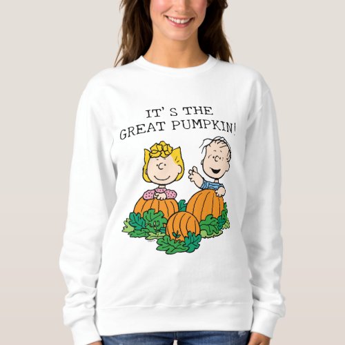 Peanuts  Sally  Linus in the Pumpkin Field Sweatshirt