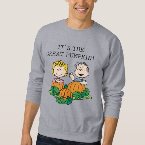 Peanuts  Sally  Linus in the Pumpkin Field Sweatshirt